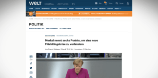 Merklová vyjmenoval 6 bodů jak zabránit další uprchlické krizi