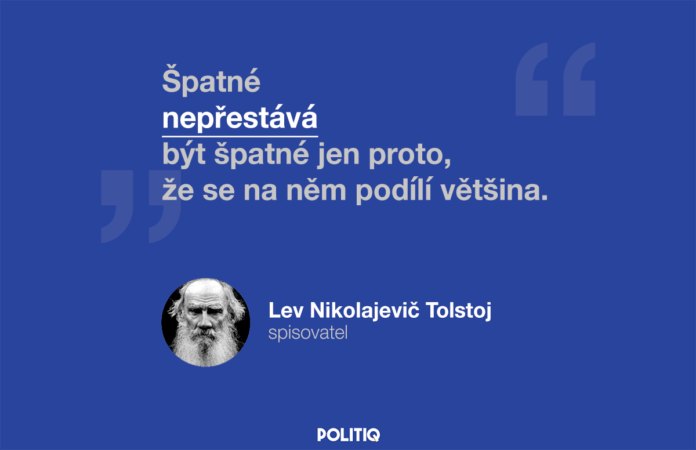 Citáty POLITIQ: Lev Nikolajevič Tolstoj