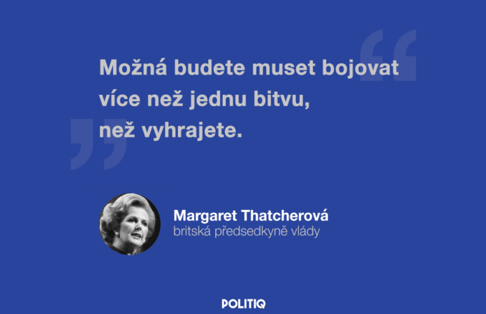 Citát POLITIQ: Margaret Thatcherová