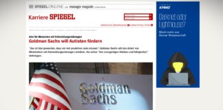 Goldman Sachs chce zaměstnávat více autistů