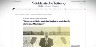 "Populisté nejdříve posouvají hranice vyřčeného, pak proveditelného"