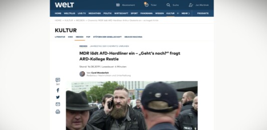 Stanice MDR si pozvala extremistu z AfD – „Jste ještě normální?“, ptá se redaktor ARD Stanice MDR si pozvala extremistu z AfD - "Jste ještě normální?", ptá se redaktor ARD