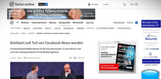Konspirační server Breitbart má být součástí Facebook News
