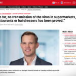 Streeck: "Přenos viru v supermarketech, restauracích a kadeřnictvích dosud nebyl prokázán"