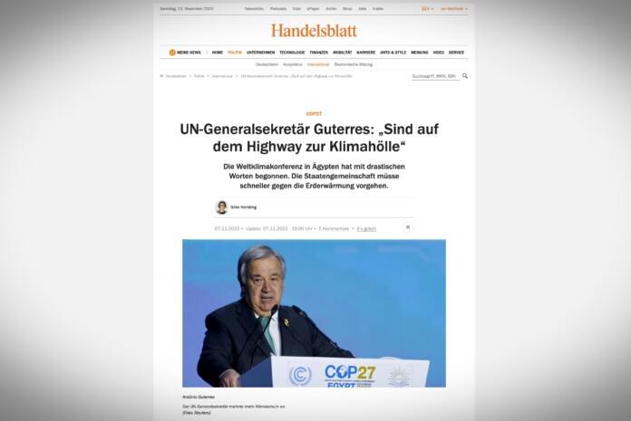 Guterres: "Jsme na cestě do klimatického pekla"